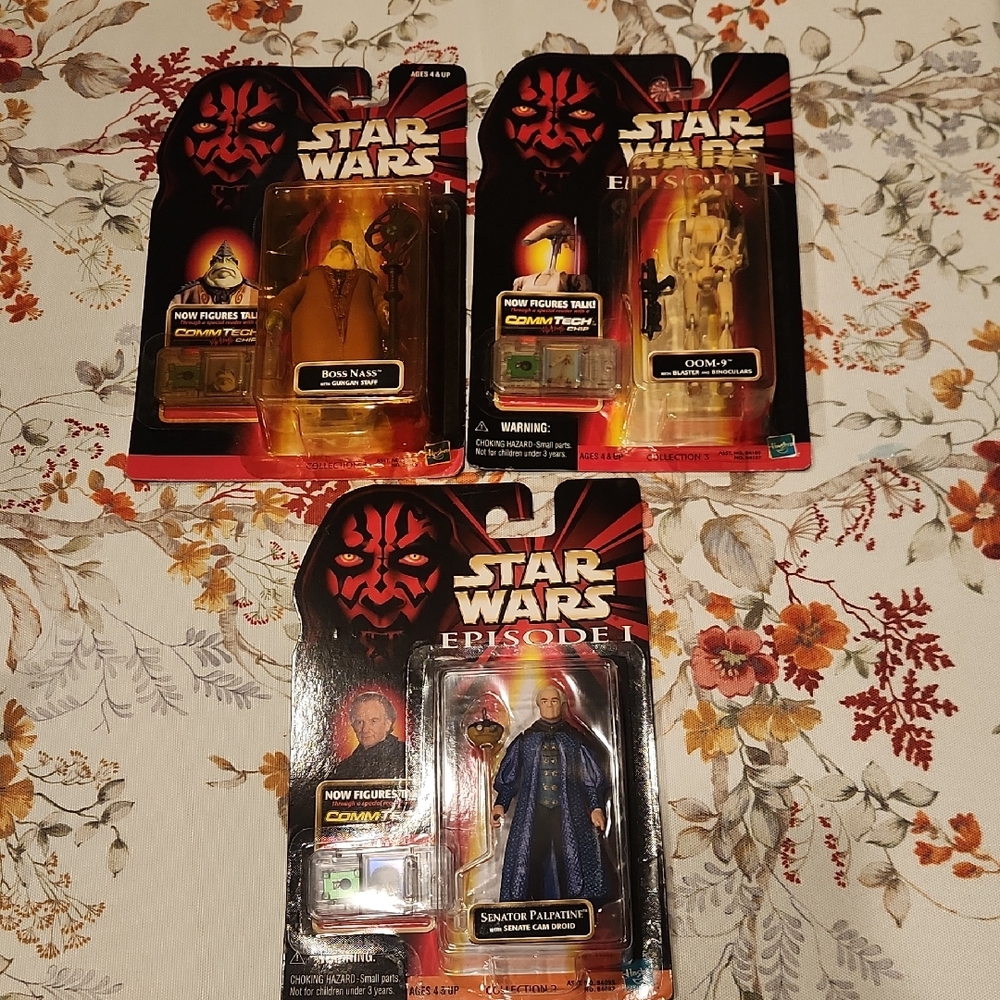 Star Wars Episode I Action Figures - Red and Black Packaging